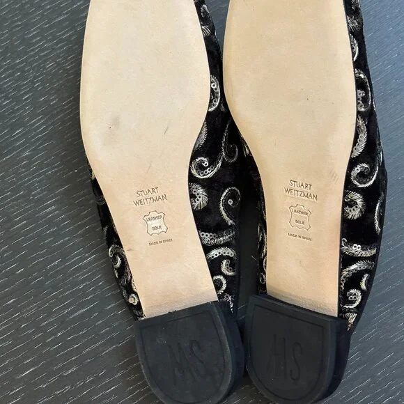 Stuart Weitzman Pipe Mulearky Flat Mule - Picture 8 of 11